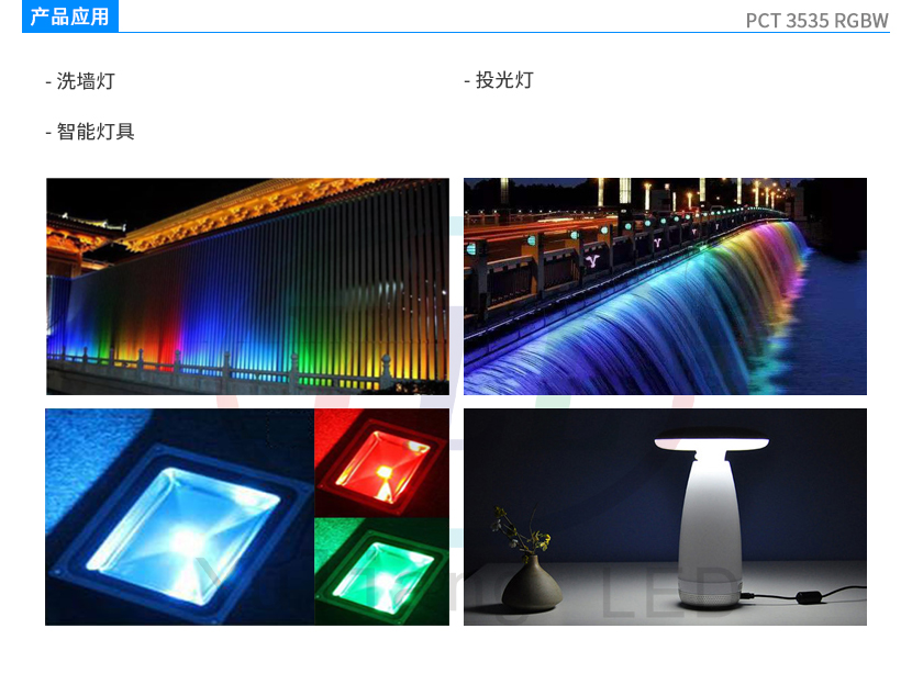 PCT3535RGBW灯珠产品应用